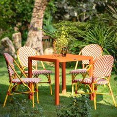  Bàn Ăn Vuông Nhôm Rainbow 