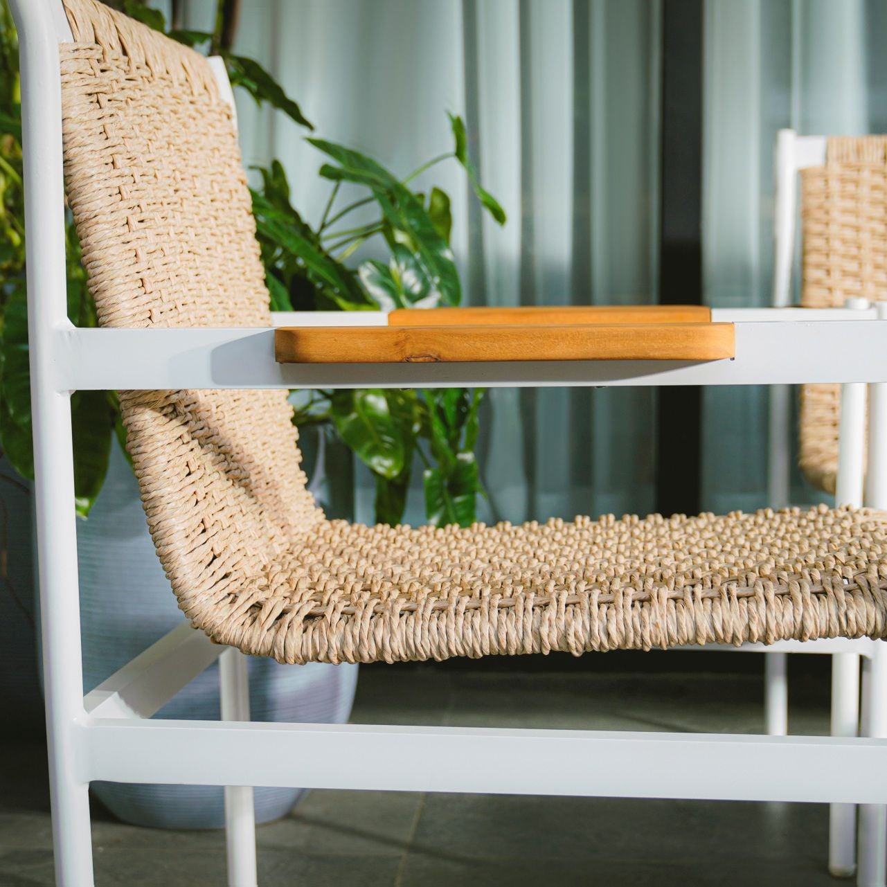  Ghế Sofa Mây Nhựa Calix - Ghế Đơn 