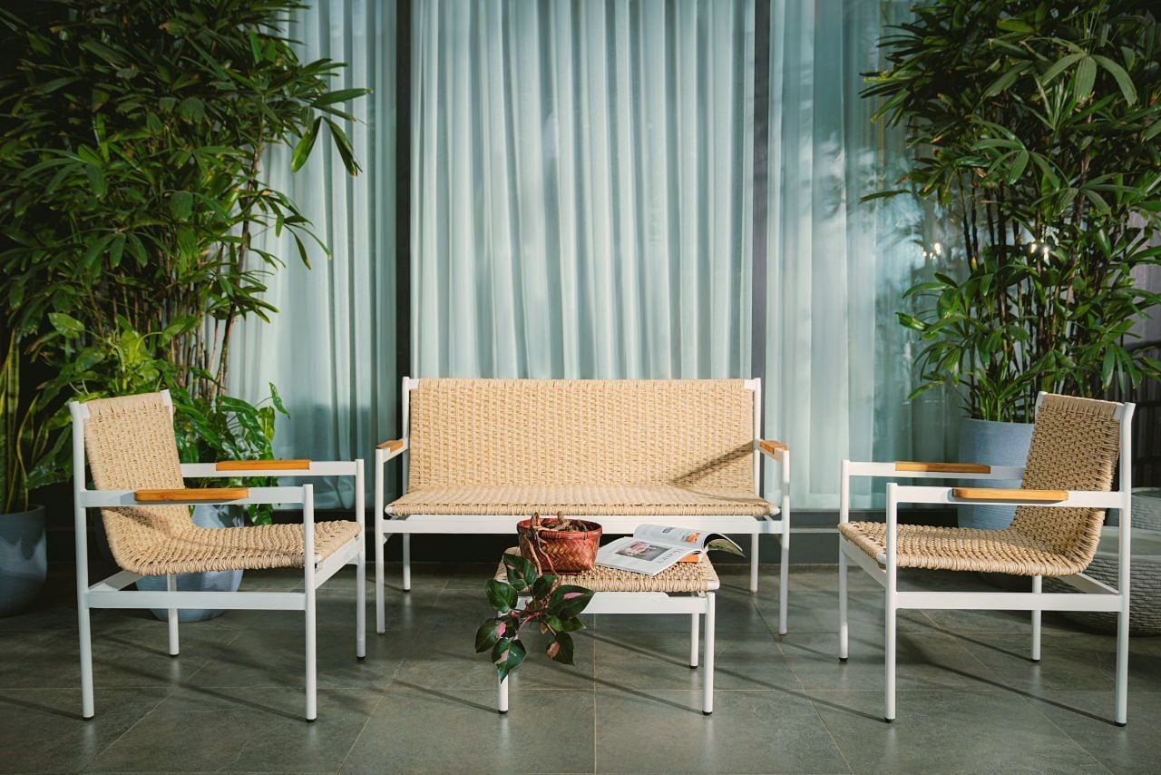  Ghế Sofa Mây Nhựa Calix - Ghế Đơn 