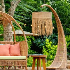  Trụ Đèn Mây Nhựa Tua Rua 