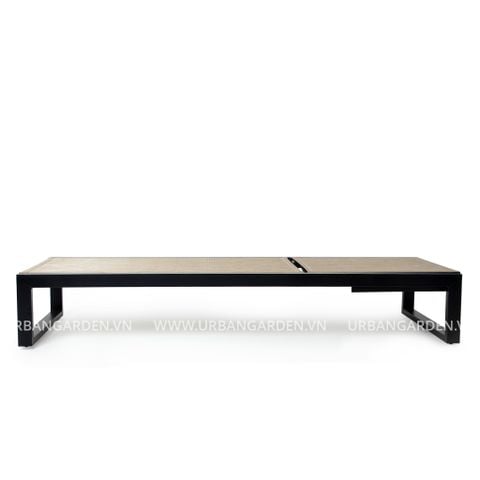 Khung Đen - Vải lưới nâu