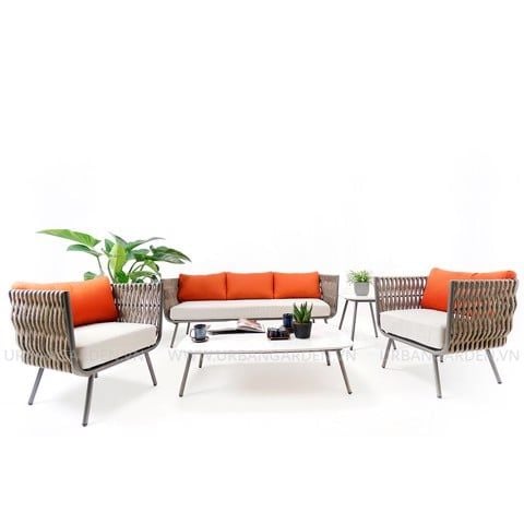 Bộ Sofa ngoài trời QUEENIE - Nâu