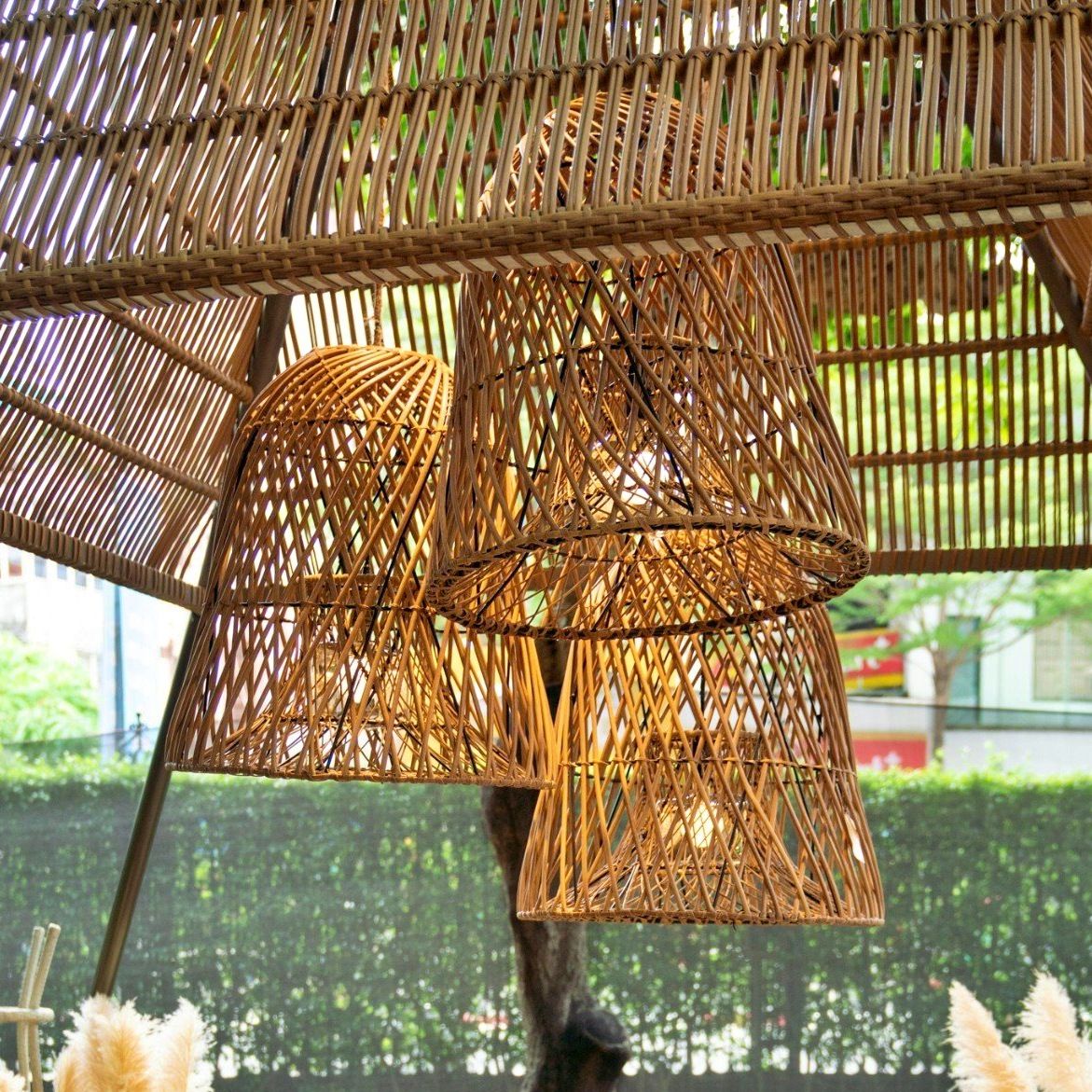  Đèn Treo Mây Nhựa Raylan 