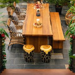  Đôn Gỗ Sandy - Đen 