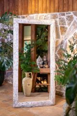  Gương chữ nhật Gỗ Lũa Reborn Wood Driftwood Gothic 1M8 -  White Wash 