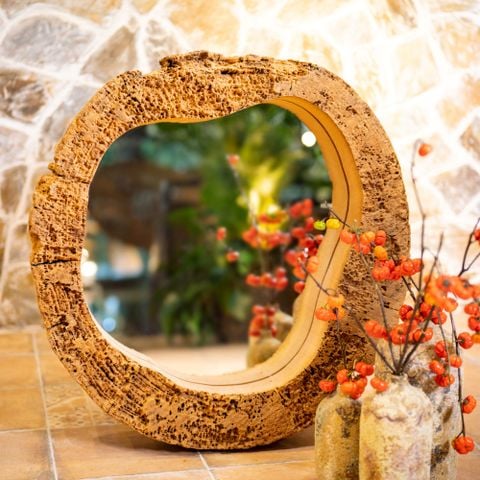 Gương tròn Gỗ Lũa Reborn Wood Driftwood 01CX3 ĐK90cm