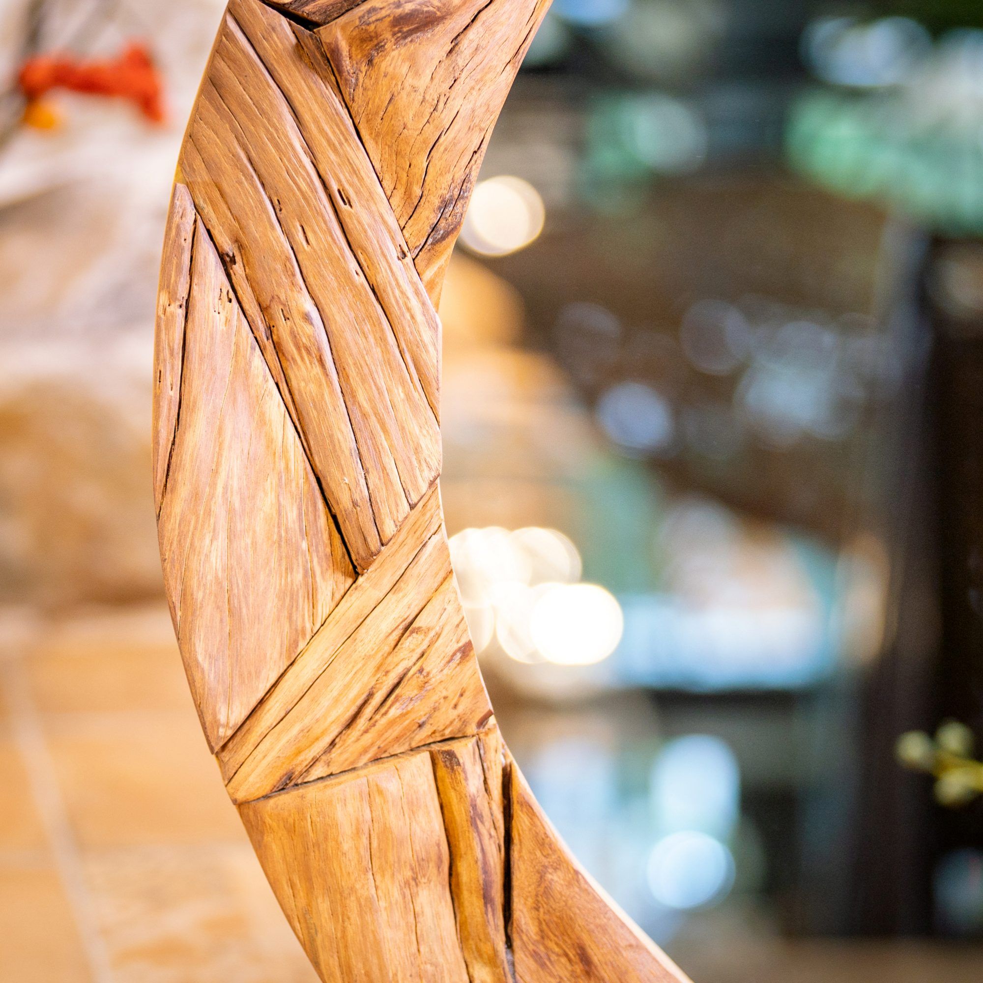  Gương tròn Gỗ Lũa Reborn Wood Driftwood Jungle 24AX3 D1M -  Walnut 