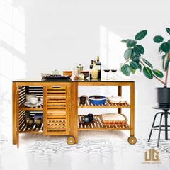  Kệ Bếp Gỗ Tràm Hyatt 