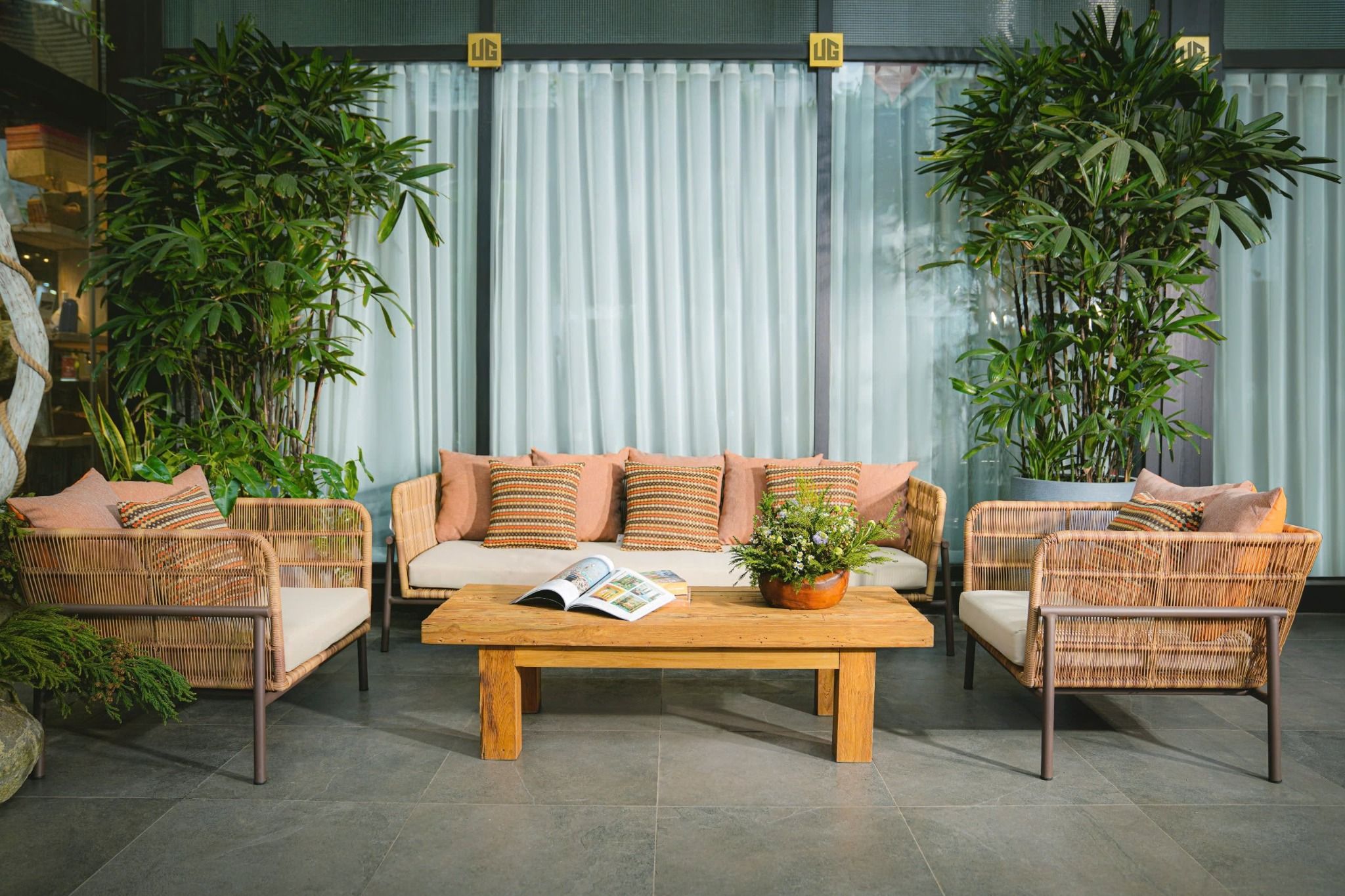  Ghế Sofa Mây Nhựa Orin - 3 Chỗ 