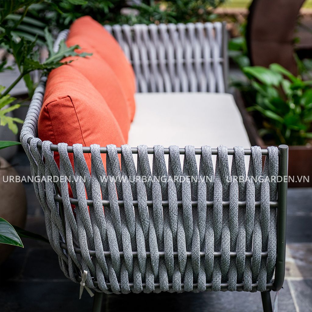  Bộ Sofa ngoài trời QUEENIE - Xám Trắng 