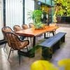  Bàn Ăn Gỗ Lũa Reborn Wood Slab 19IX3 D260 