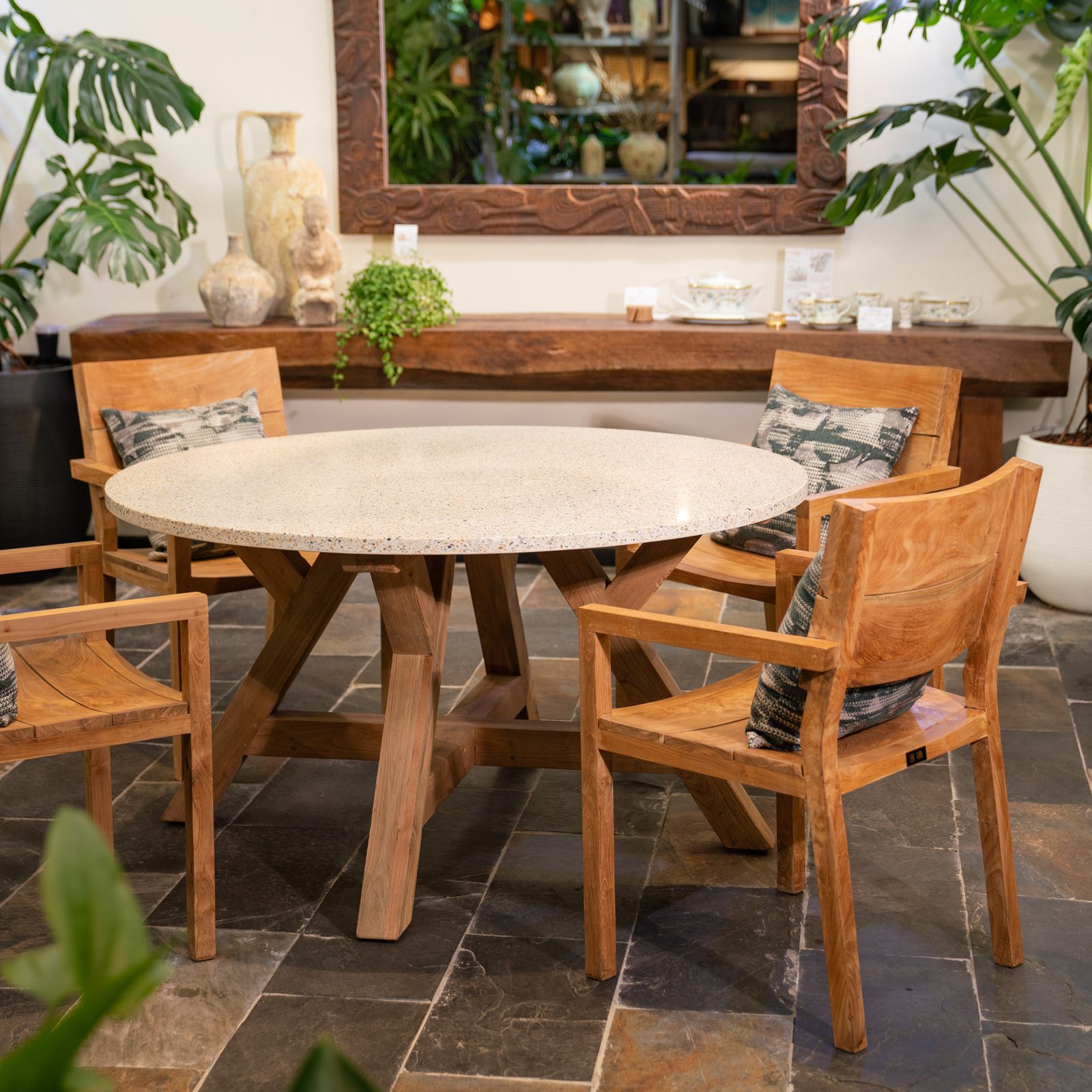  Ghế Ăn Gỗ Reclaimed Teak Amazon 