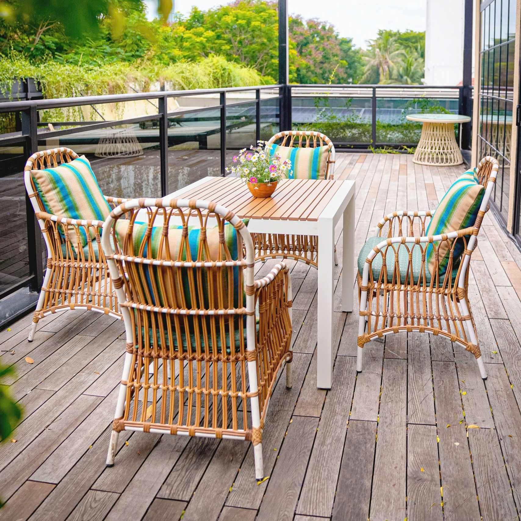  Ghế Ăn Mây Nhựa Festi 