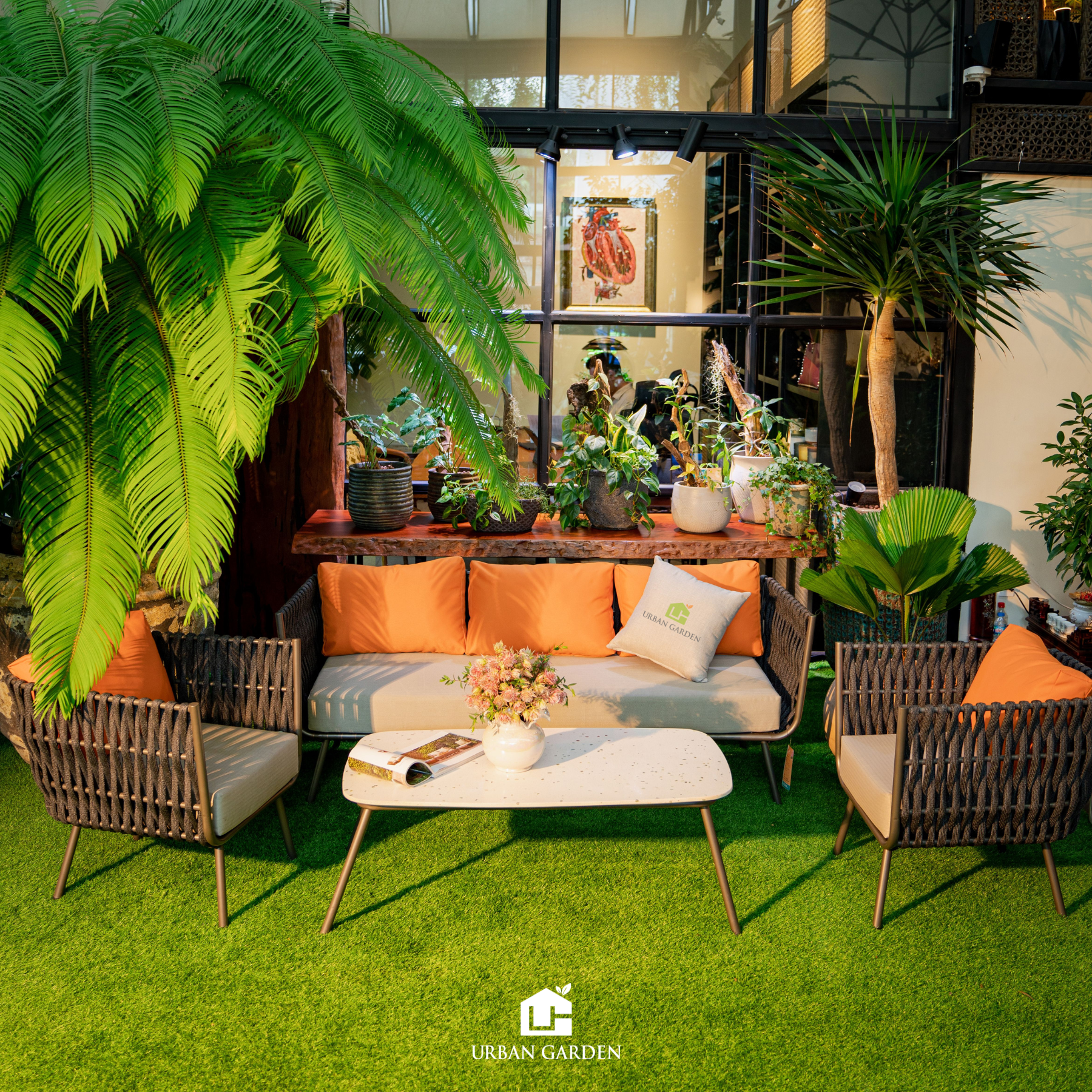  Ghế Sofa Dây Thừng Queenie - 3 chỗ 