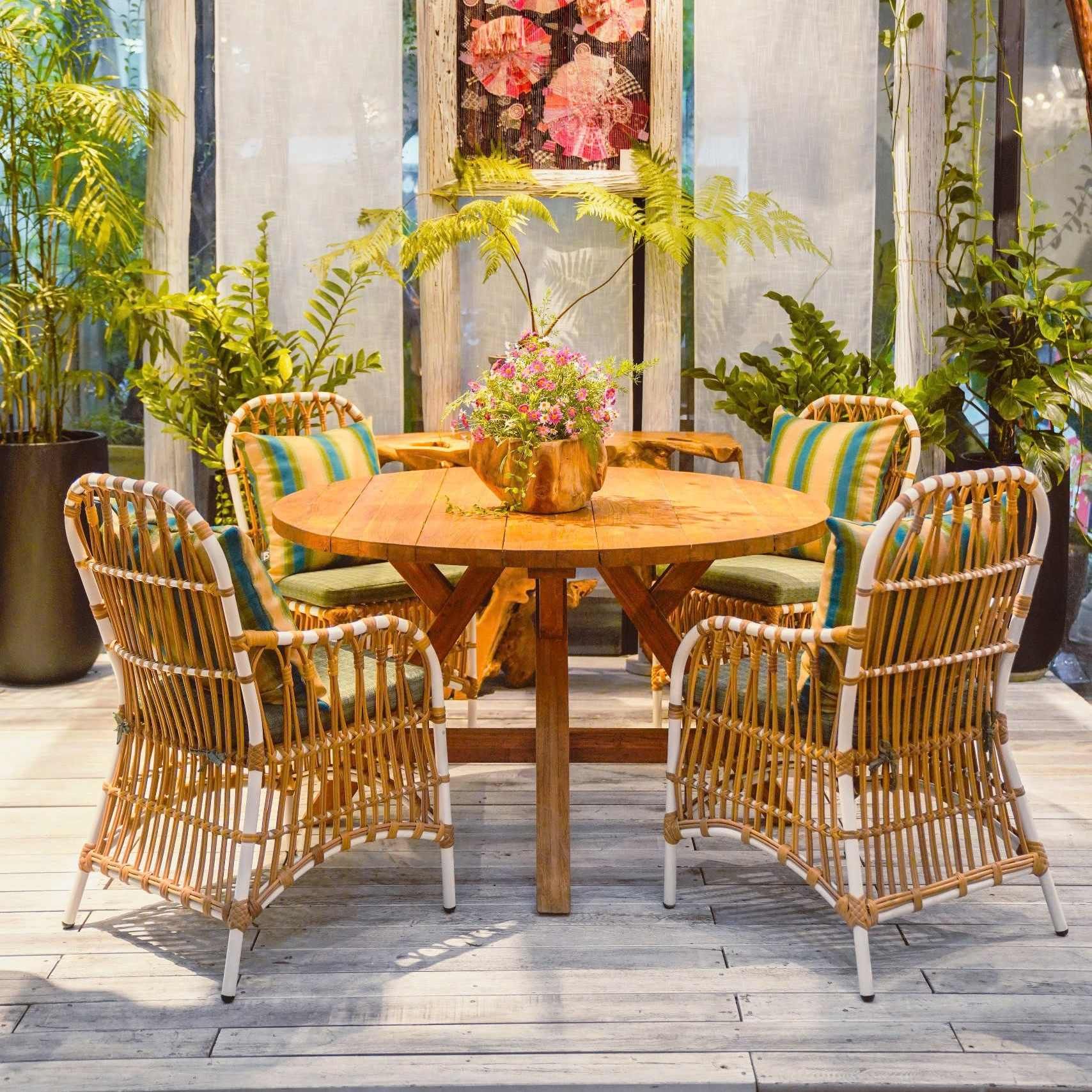  Ghế Ăn Mây Nhựa Festi 