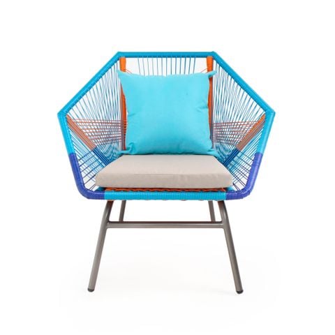 Xanh dương đậm/ Cam