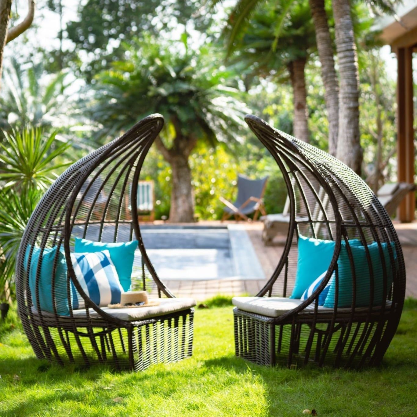  Ghế Thư Giãn Mây Nhựa Lotus 