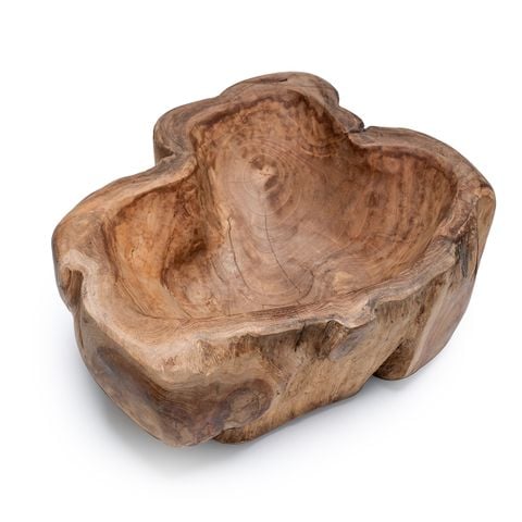 Khay Gỗ Reclaimed Teak Abstract