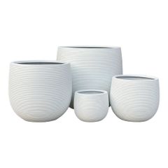  Chậu Cây Xi măng Polycement Ceylon - Trắng 