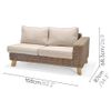  Ghế Sofa Góc Trái Mây Nhựa Bahamas V2 - 2 Chỗ 