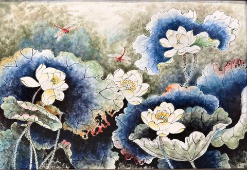 Tranh Pháp lam 0,6m x 0,9 m