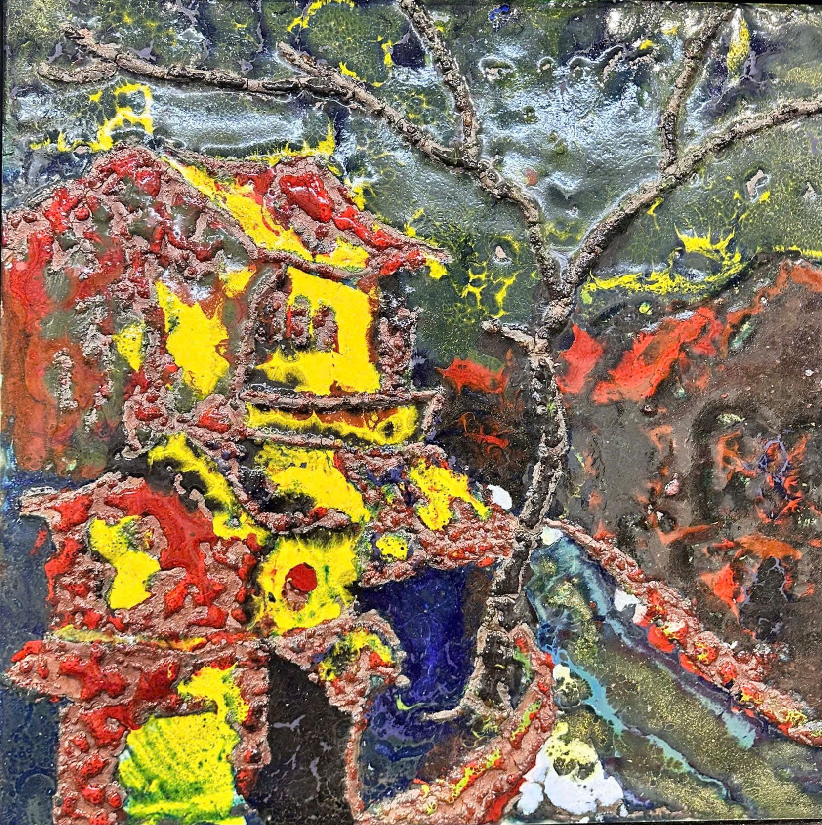  Tranh Gốm Việt Kim Diêu D60 