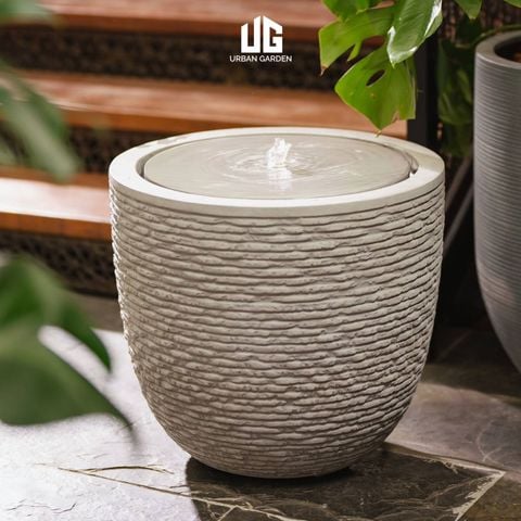 Chậu Thác Nước Polycement Zenie (50x45)