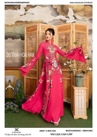 VẢI ÁO DÀI 12 MÙA HOA - 12MH010000