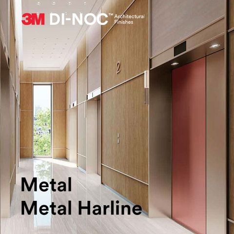  Phim 3M DINOC: Metal, Metallic Hairline 