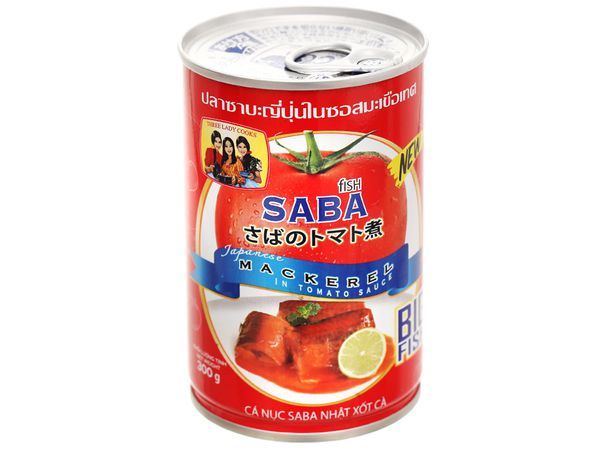  Cá saba Nhật xốt cà 3 Cô Gái hộp 300g 