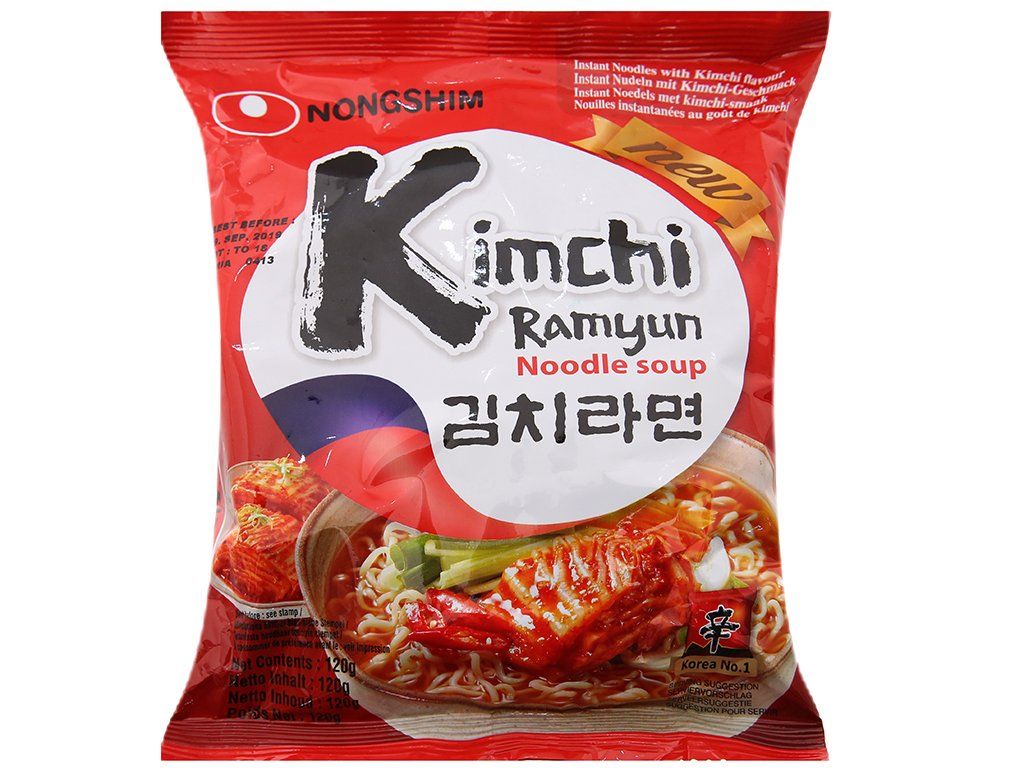  Mì Nongshim kimchi ramyun gói 120g 