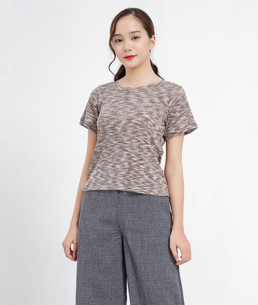  Áo thun cổ tròn nữ  Gee tee 