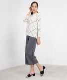  Áo sơ mi nữ  Mona Shirt cổ tròn 