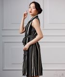  Đầm suông nữ Niki cổ vest 