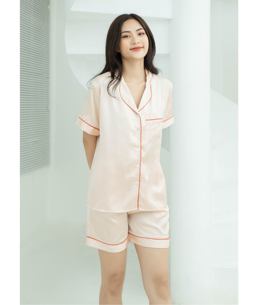 Pijama Ngắn Lụa San Hô
