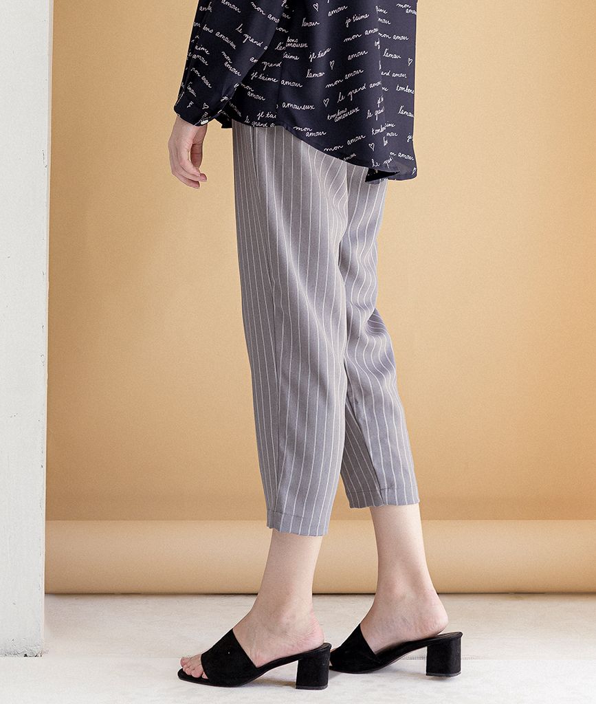  Quần baggy nữ ống suông  Sin pant Stripe 