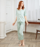  Combo Pijama Lụa Quần Dài Xanh Mint, San Hô, Đen 
