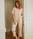  Combo Pijama Lụa Quần Dài Xanh Mint, San Hô, Đen 