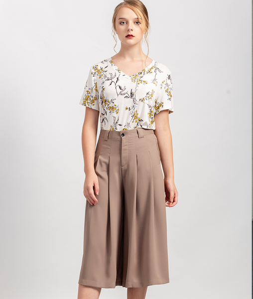 Quần ống rộng cullotes Tutu xếp li