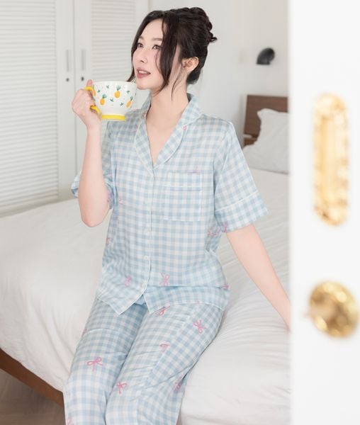 [LUXURY] Pijama Lụa In Caro