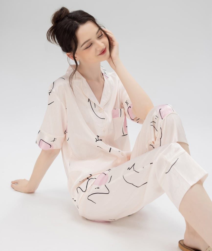 LUXURY Pijama L a In Khuon M t Callia.vn