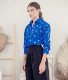  Áo sơ mi tay dài Cici Shirt – Blue 