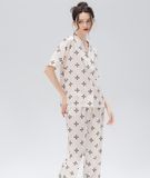  [LUXURY] Pijama Lụa In Hoạ Tiết 