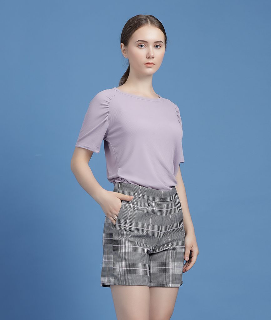  Áo thun cổ tròn nữ Rosa tee tay lửng 