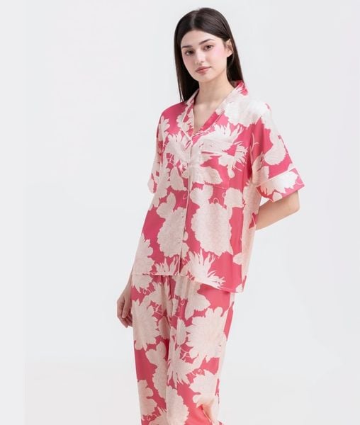[LUXURY] Pijama Lụa Cao Cấp Hoa Mẫu Đơn
