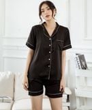  Pijama Ngắn Lụa Đen 