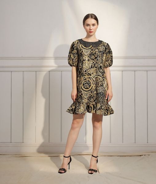 Đầm suông nữ  Judy cổ tròn đuôi cá