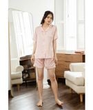  Pijama Ngắn  Lụa Hồng 