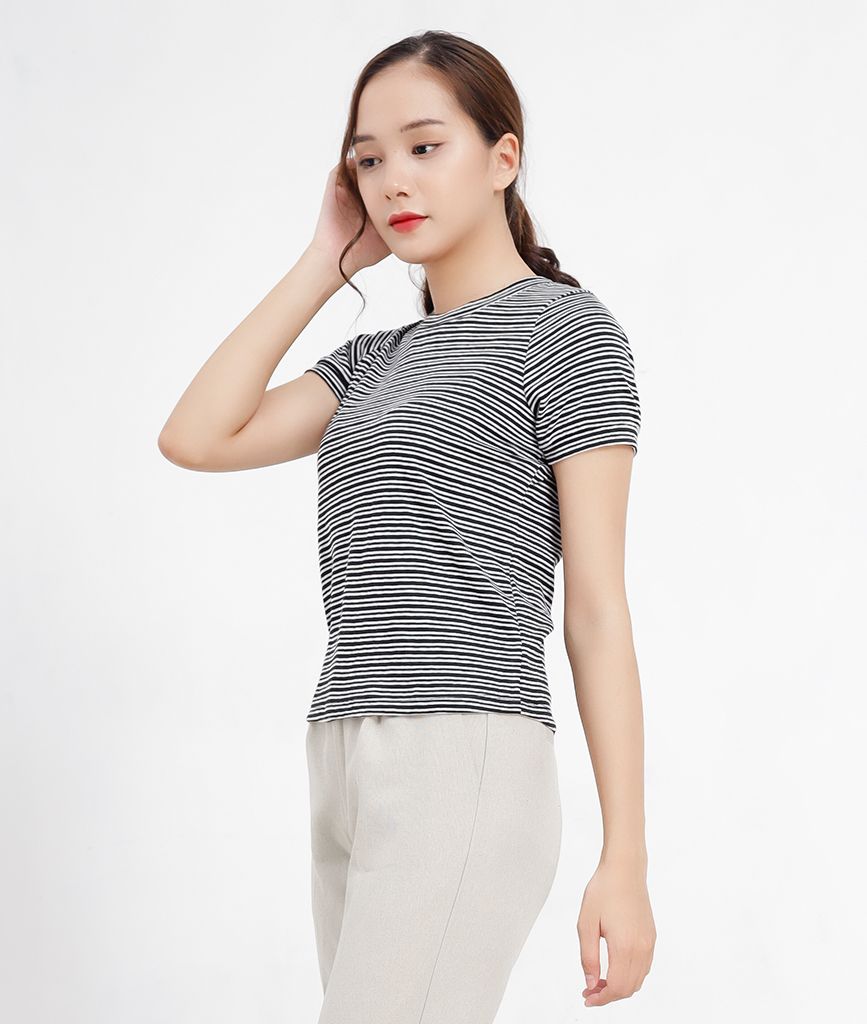  Áo thun cổ tròn nữ  Gee tee 