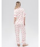  [LUXURY] Pijama Lụa In Trái Tim Nhỏ 